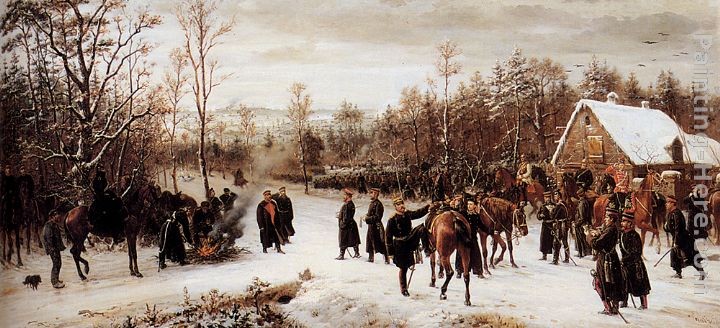 Conrad Freyberg Ankunft Des Prinzen Friedrich Karl Auf Dem Schlachtfelde Von Vionville